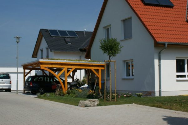 Flachdach-Carport Flachdach-Carport
