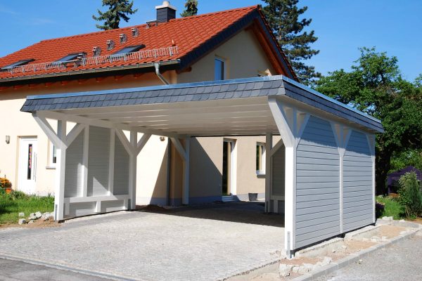 Doppelcarport Anstrich weiß grau Doppelcarport Anstrich weiß grau