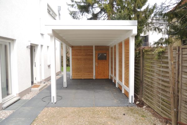 Flachdach Carport