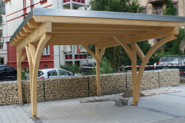 Flachdach Carport