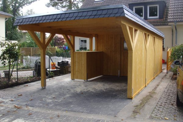Flachdachcarport