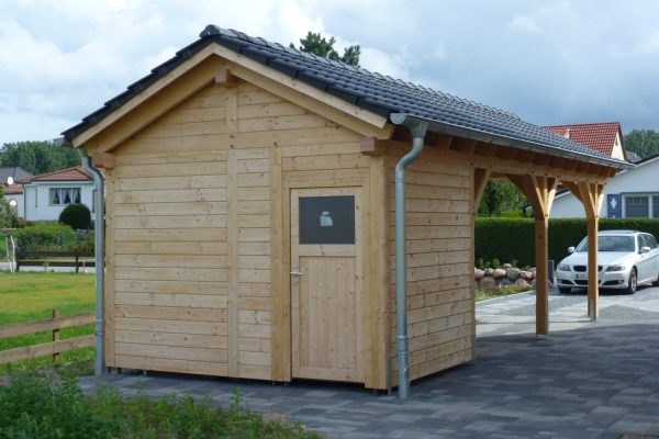 Satteldach Einzelcarport